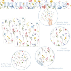 LINHAXM wildflower 9 oz cups keep beverages handy while matching the decor