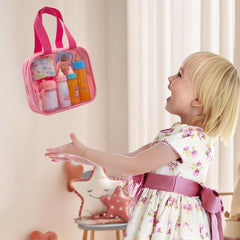 Linkyloop 11-piece doll accessories set inspires creative pretend play.