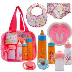 Linkyloop baby doll magic bottle with disappearing liquid enhances pretend feeding.
