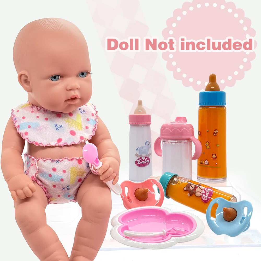 Linkyloop doll bowl and utensils aid imaginative meals during playtime.