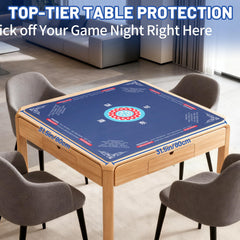 Linoows Mahjong Mat features noise reduction for quieter tile clatter.