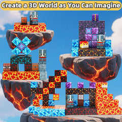 LionFuny magnetic blocks volcano model for hands-on exploration.
