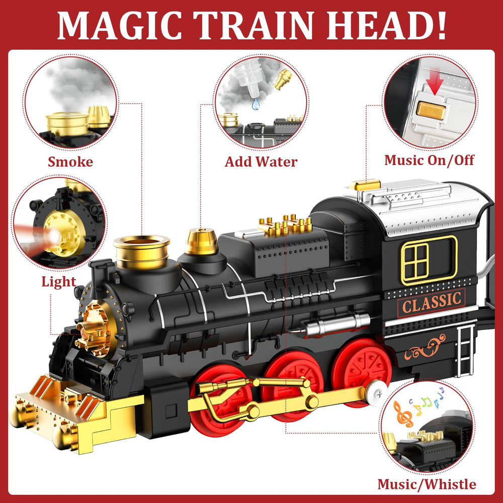 Lipneaed train set passenger coach along curved tracks sparks imagination and storytelling.