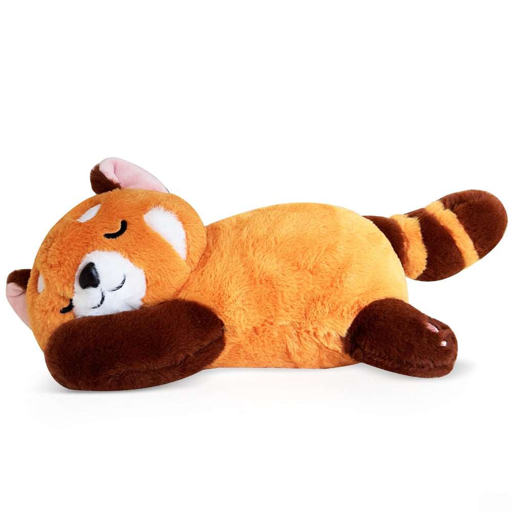 Liraziva Red Panda Plush sofa decor adds a cute, inviting room touch.