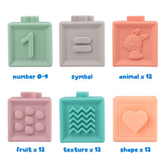 Litand Soft Stacking Blocks showcase fruits for tactile play and curiosity.