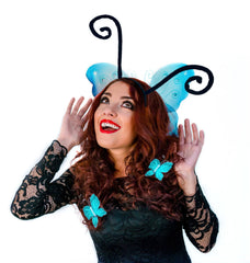 Liatunou headband with bendable antennas for Halloween costumes