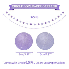 LITAUS circle dots garland creates playful texture for photos