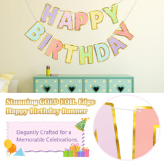 LITAUS Gold foil edges detail adds luxe touch to party decor
