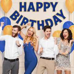 LITAUS one-size-fits-all birthday banner suitable for all ages