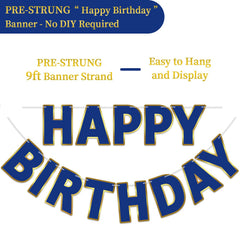 LITAUS premium birthday banner with luxe finish for memorable photos