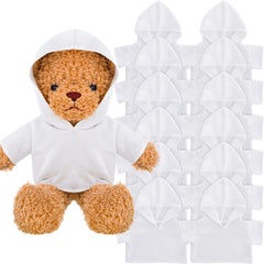Litherr S bear hoodie outfit for 14-18 inch plush bears, easy to dress