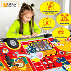 LithoConcepts non-toxic materials meet safety standards for worry-free early learning sessions.