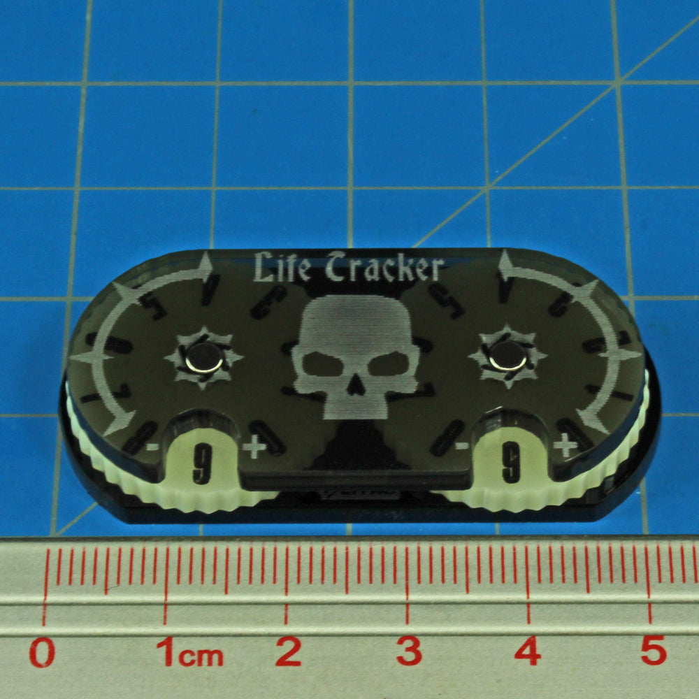 LITKO Life Counter Wheel compact design fits easily in standard deck boxes for easy transport.
