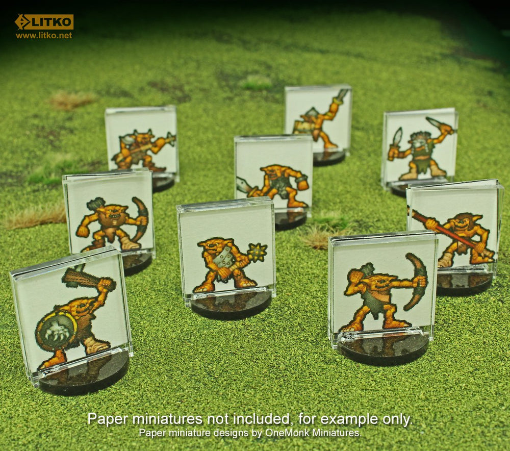 LITKO paper miniature counter base acrylic material highlights durable, reusable design