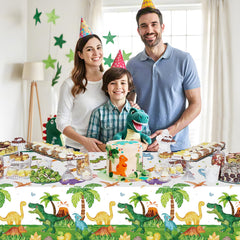 Litmitfu dinosaur tablecloth packaging shows easy storage and transport