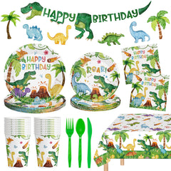 Litmitfu dinosaur plates for 24 guests provide sturdy dining.