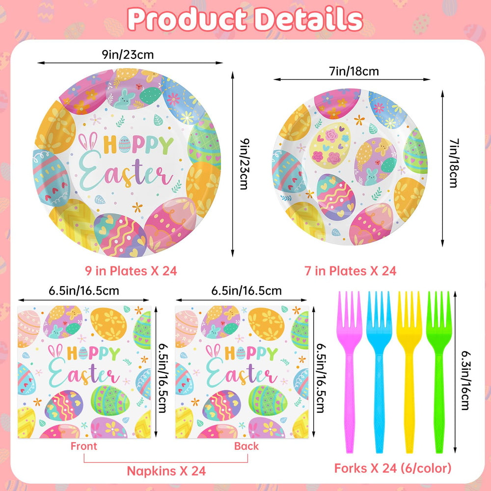 Litmitfu Easter napkins unfolded to 13x13 inches for spills