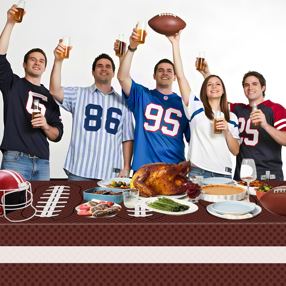Litmitfu football tablecloth easy to clean after celebrations