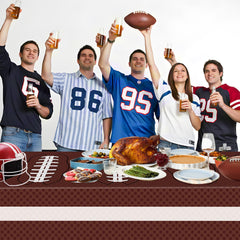 Litmitfu football tablecloth easy to clean after celebrations