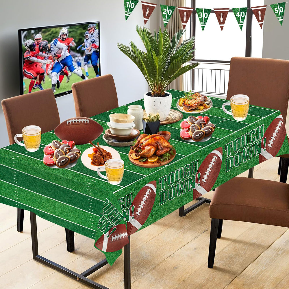 Litmitfu football tablecloth tailgate-ready decor for game day gatherings