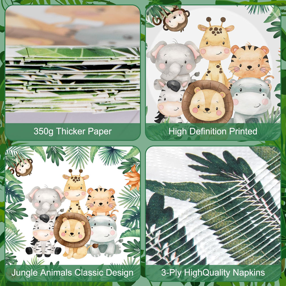 Litmitfu forest leaves tableware detail highlighting natural jungle vibe