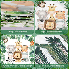 Litmitfu forest leaves tableware detail highlighting natural jungle vibe