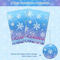 Litmitfu plastic tablecloth waterproof and easy to wipe clean.
