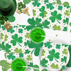 Litmitfu St. Patrick's Day napkins as part of elegant table decor