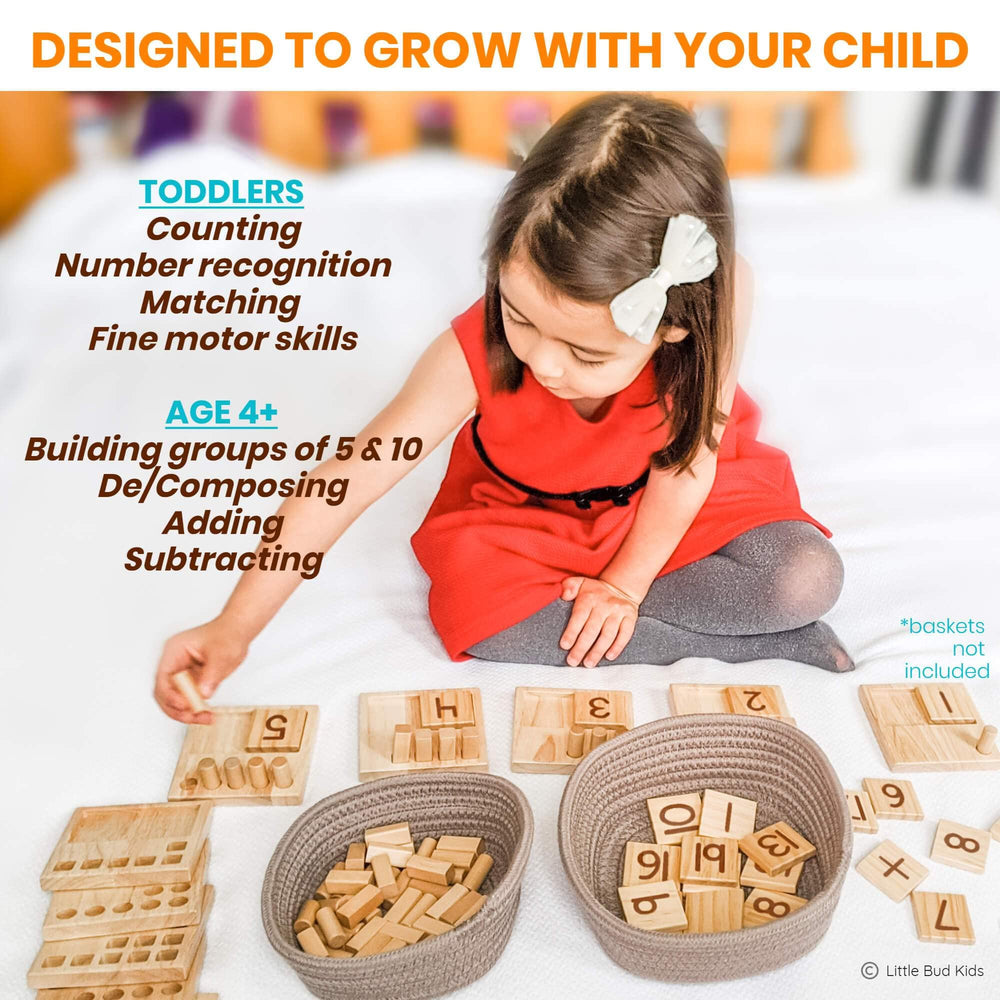 LITTLE BUD KIDS odd-even boards teach pattern recognition.
