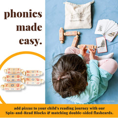 LITTLE BUD KIDS Wooden rod set designed for easy word building.