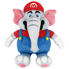 Little Buddy Elephant Mario plush, soft and cuddly, ideal for Super Mario fans.
