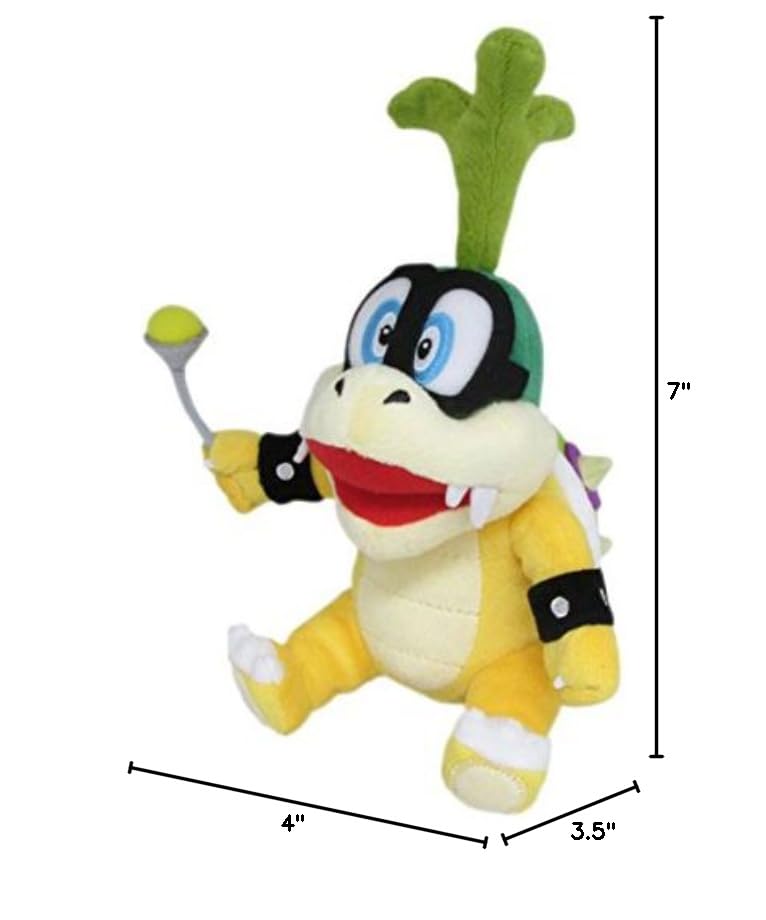 Little Buddy Iggy Koopa plush size overview, compact for easy gifting and display.