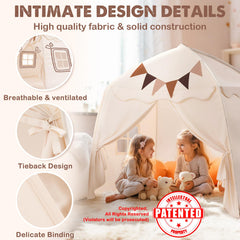 Little Dove foldable portable play tent for easy transport and storage.