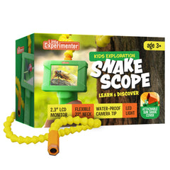 Little Experimenter Snake Scope camera with LED light for kids exploring in dim light.