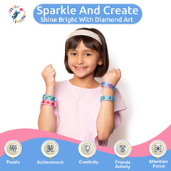 Little Jupiter Diamond Art Bracelet Kit design 02 features bold hues for engaging playdates.