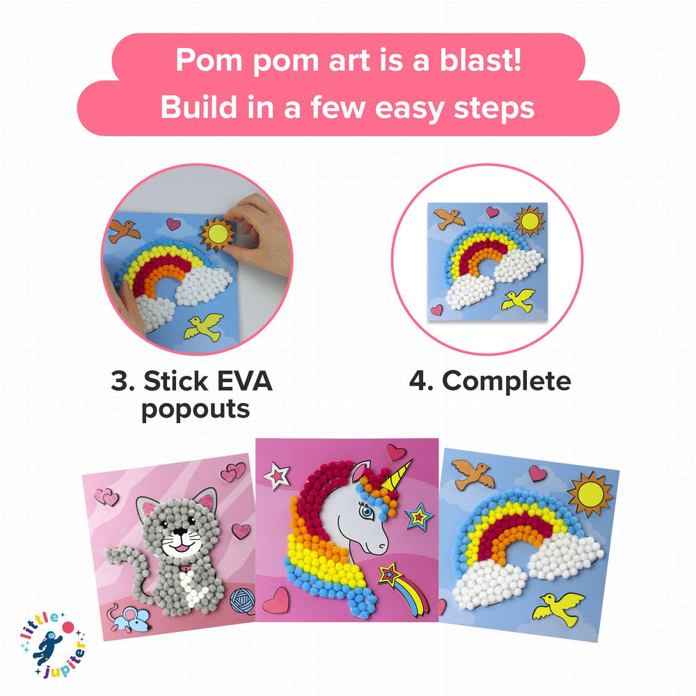 Little Jupiter sticker cards with sticky backing for rapid art.