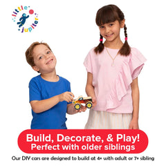 Little Jupiter DIY wood kit with screwdriver included teaches basic tool handling.