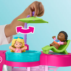 Includes two Barbie figures and three removable pieces for storytelling