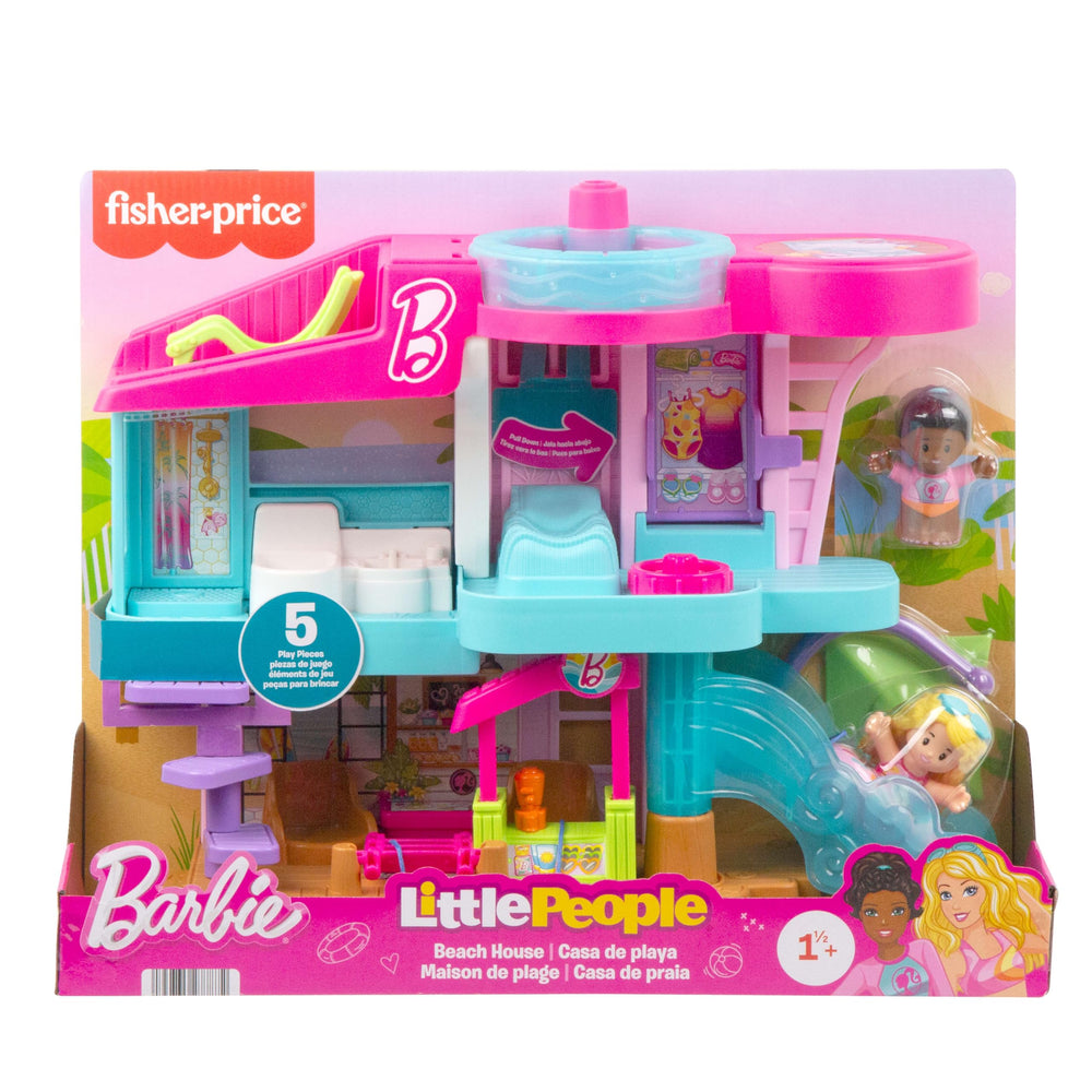 Toddler-friendly playset promotes dexterity and cause-and-effect exploration