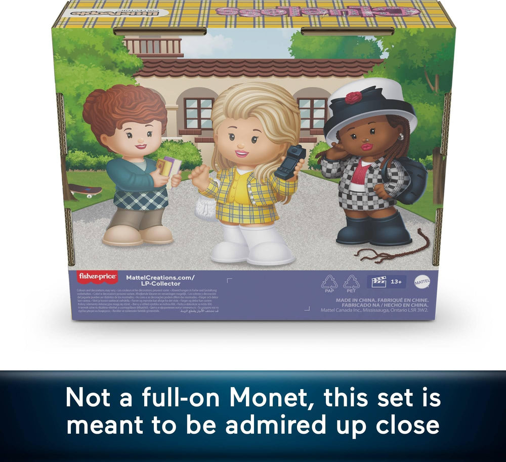 Little People Collector window box staircase image, enhances display with Cher's memorable home.