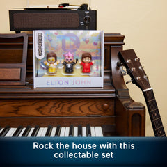Little People Collector Elton John 1990s red ensemble figure perfect for shelves and conversations