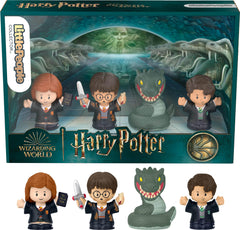 Little People Collector Harry Potter figure with Gryffindor sword for display.