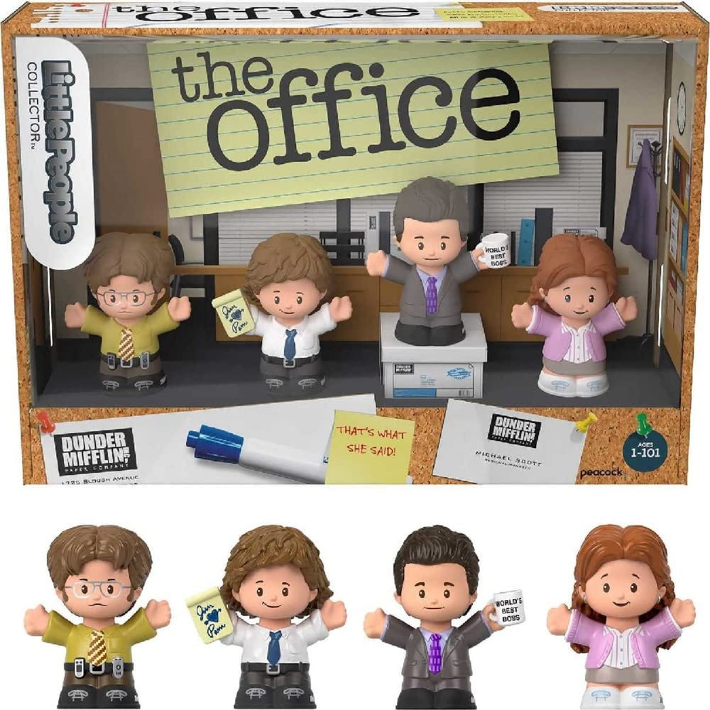 Little People Collector The Office set featuring Michael Scott for desk display.