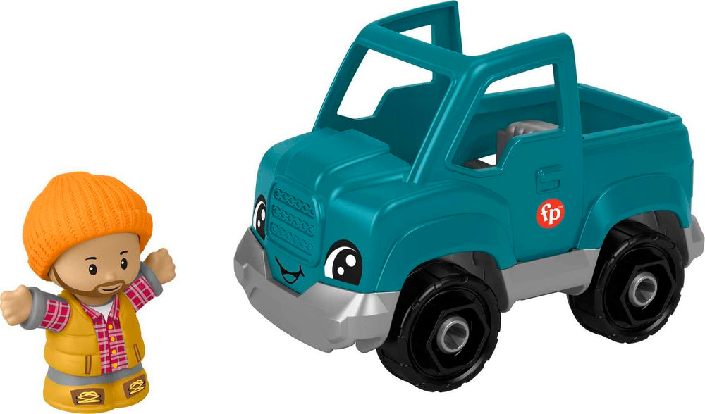 Little People Pick-up Truck in action—smooth rolling supports busy hands.