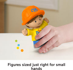 Little People boulder piece adds tactile loading play and cause-and-effect moments