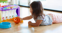 Little Tikes 3-in-1 Sports Zone bowling pins encourage aim and color recognition.