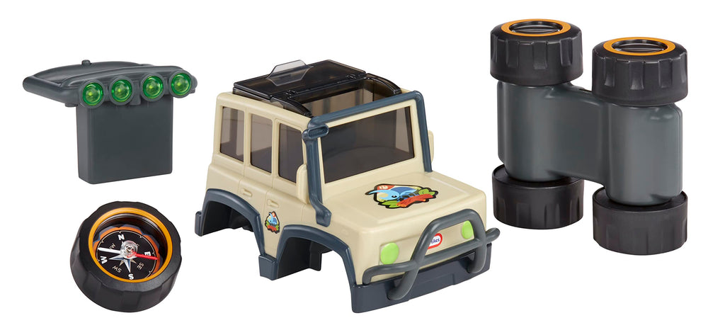 Little Tikes binoculars offer 3x magnification for easy outdoor exploration.
