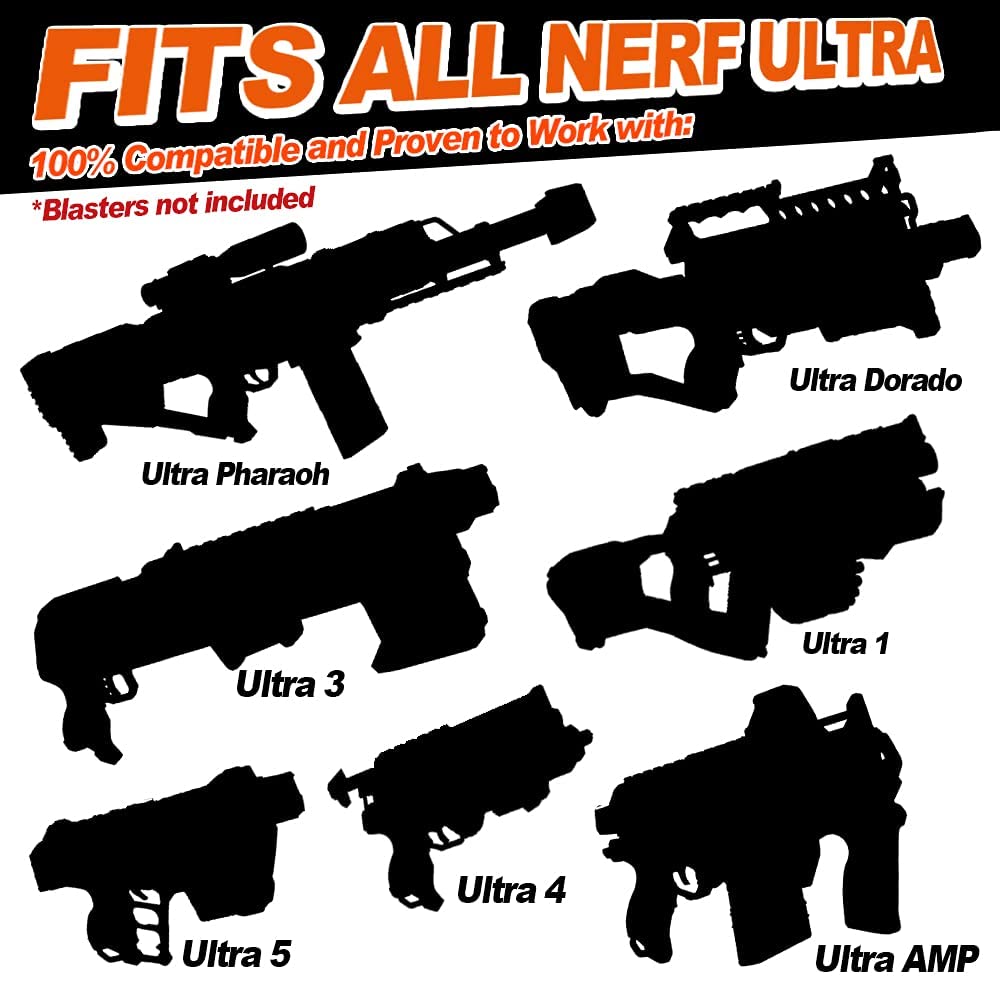 Back-of-pack design highlights quick loading and longer Nerf battles