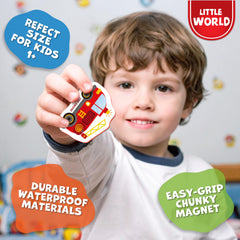 Little World fridge magnets gift box: presented in colorful packaging, ideal as a thoughtful gift