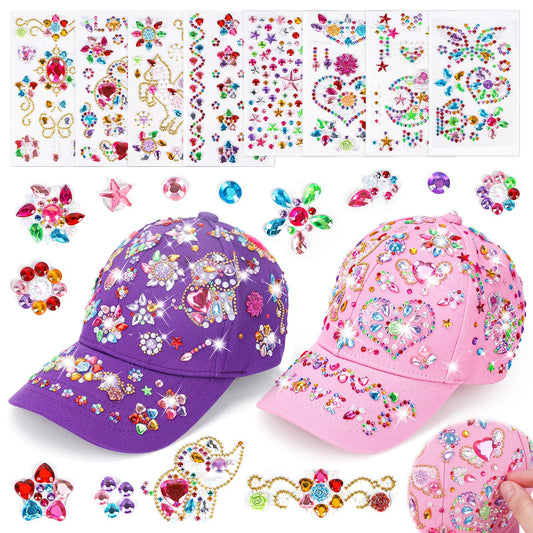 Littlefun gem-baseball-cap-kit with unicorn stickers inspires creative styling for kids